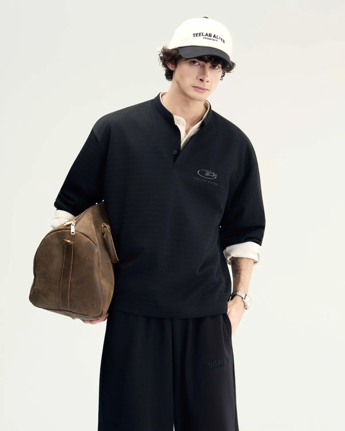 Áo Thun Dài Tay Teelab Alter Regular Waffle Essentials FW26 Henley TS442