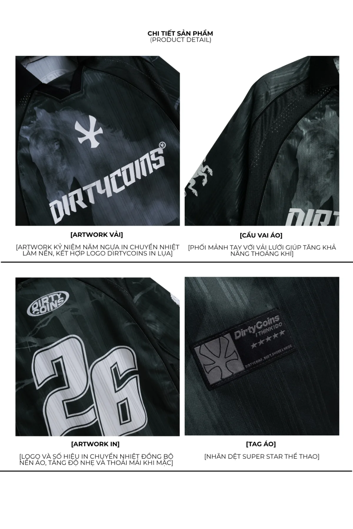 Áo Thun DirtyCoins Soccer Jersey YOTH