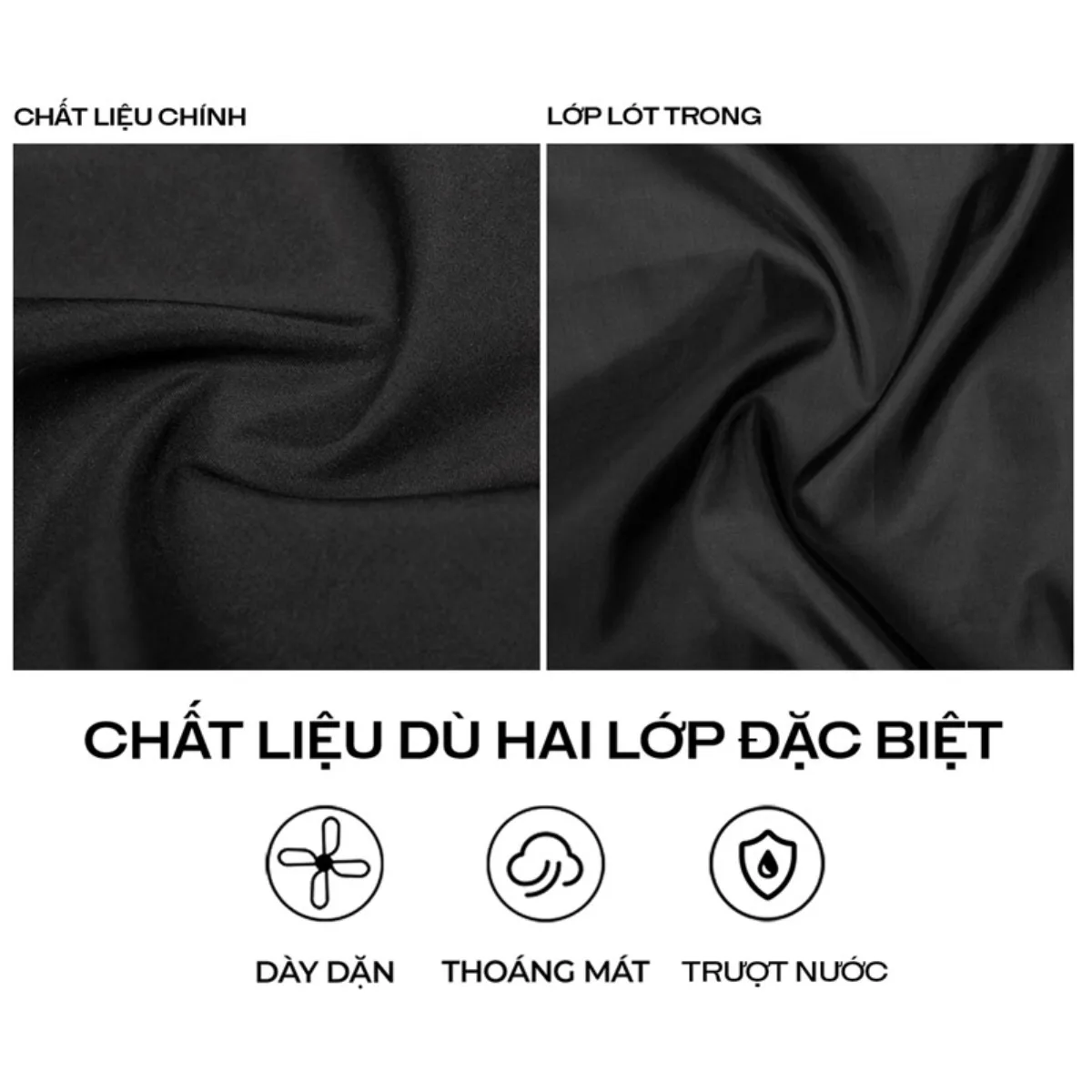 Áo khoác bomber nữ nam dù DAVIES form rộng hai lớp màu đen Jacket Pleats local brand I D31-AK13