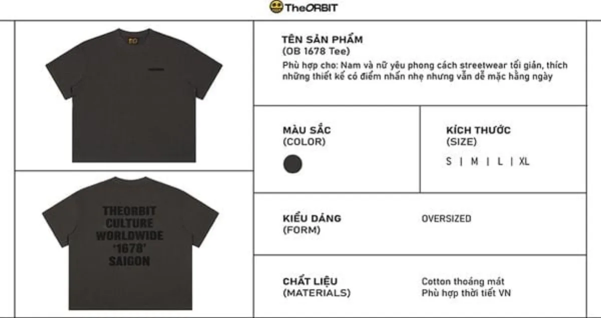 COMBO ÁO + QUẦN The ORBIT 1678 TEE + DENIM SHORT - Local Brand Chính Hãng