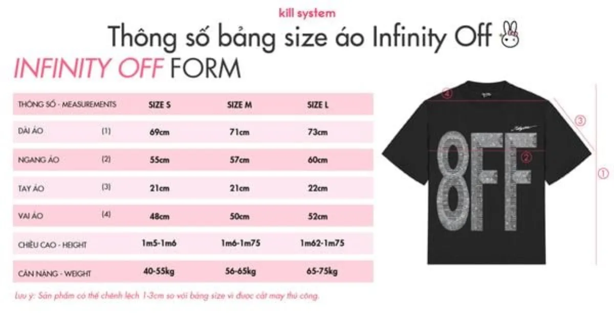 Áo Thun Infinity Off đính đá Bling Bling oversize Killsystem