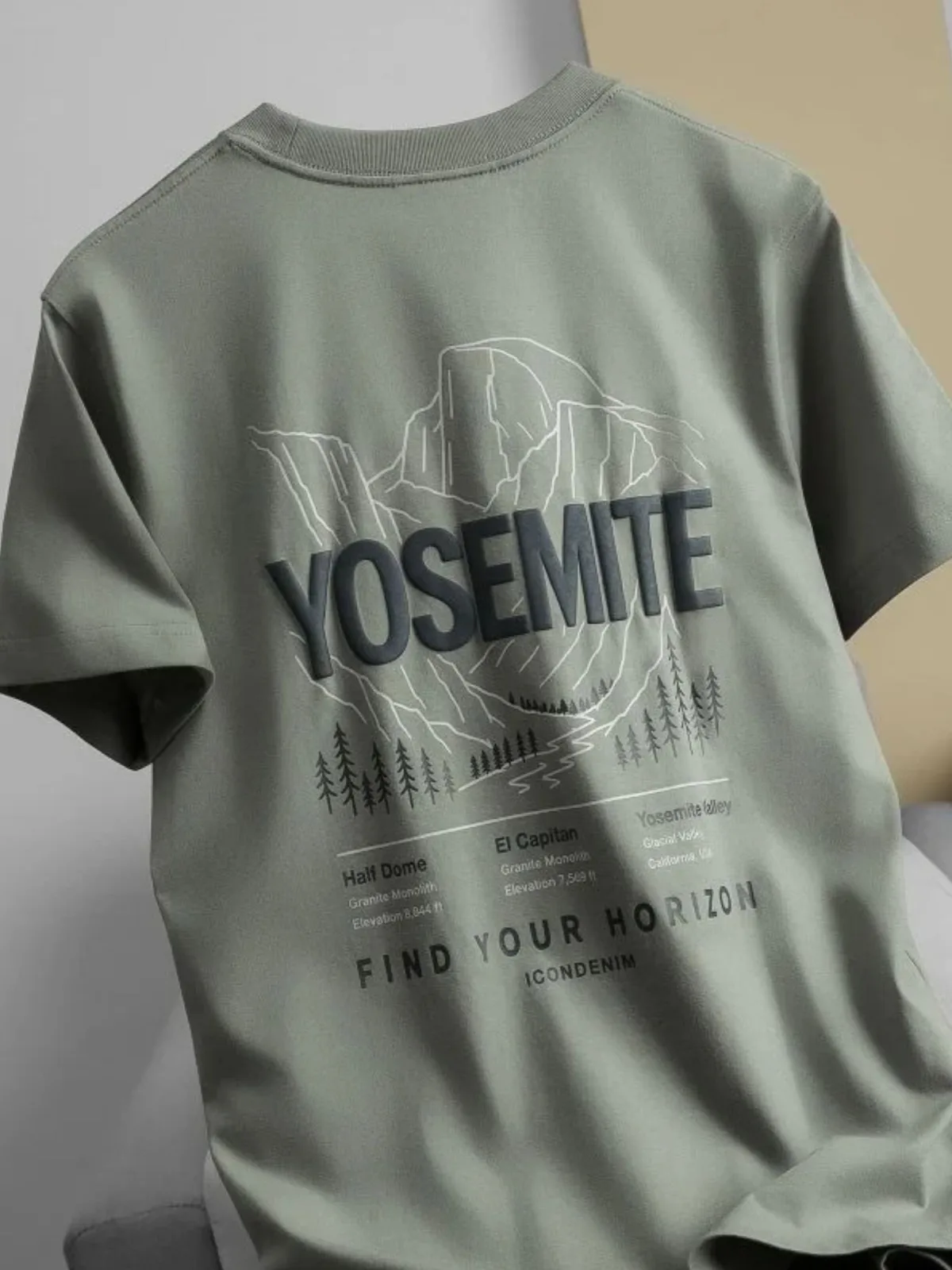 Áo Thun Nam ICONDENIM Granite Horizon Form Regular ATID0749