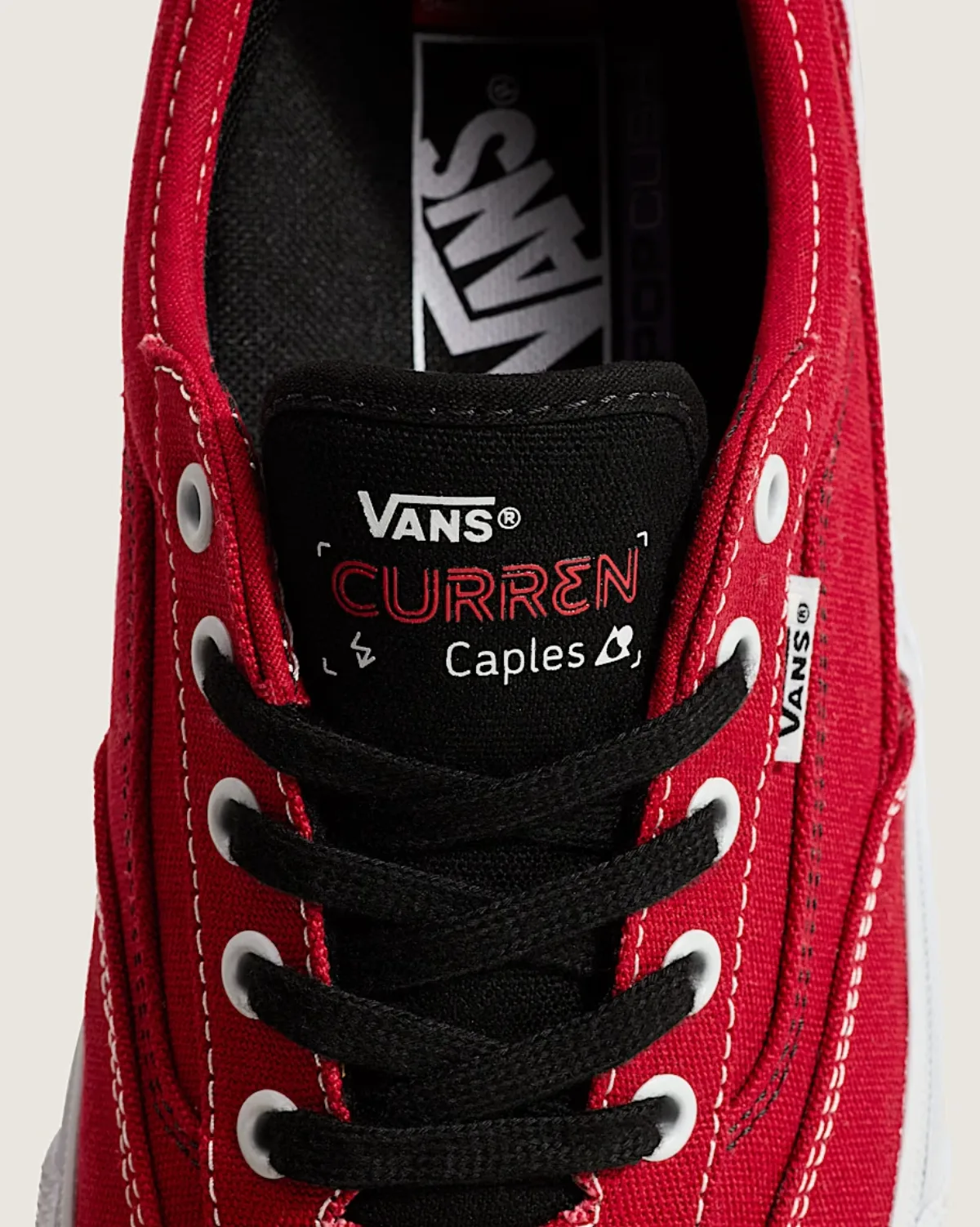 Giày VANS SKATE CURREN CAPLES RED/WHITE