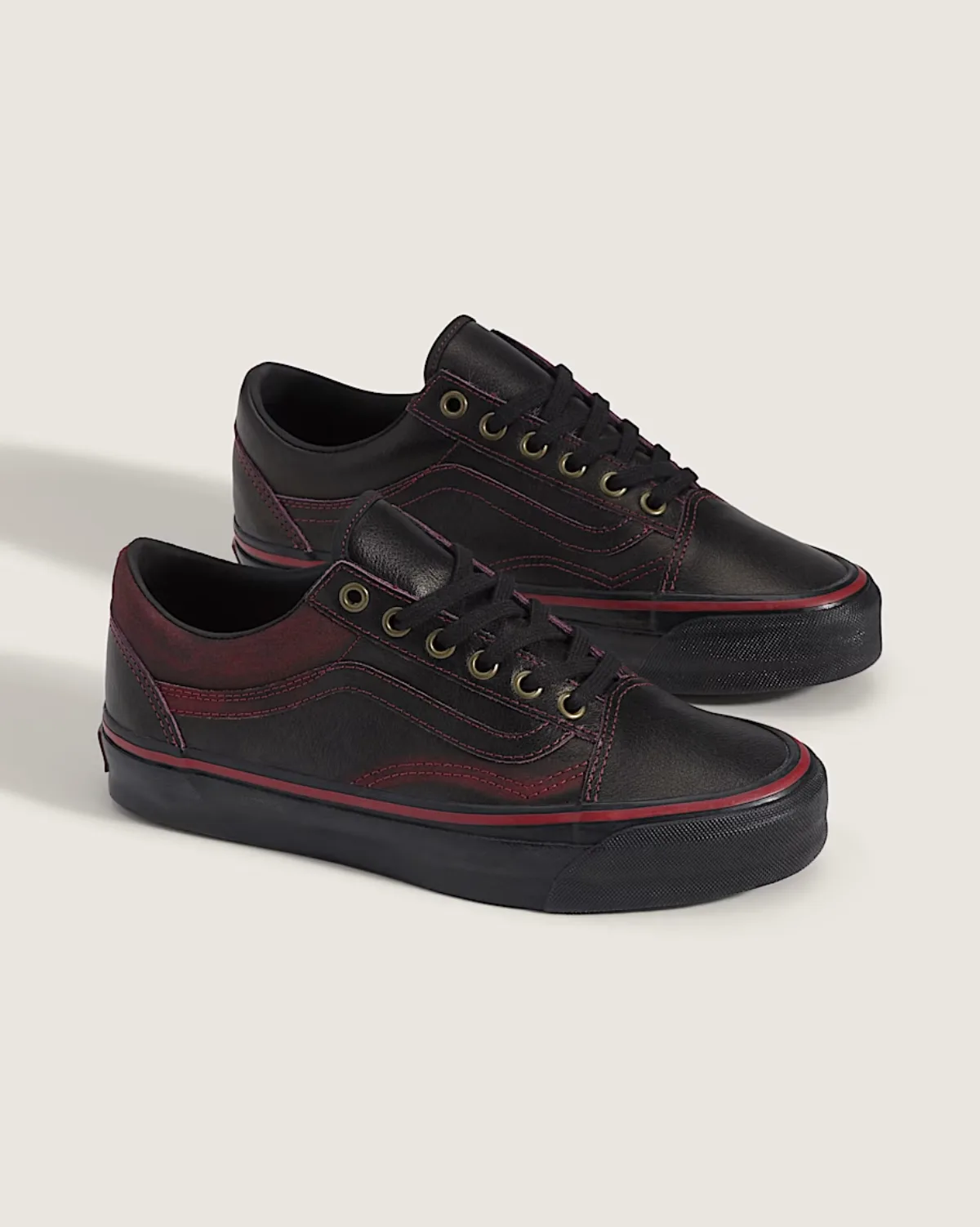 Giày VANS PREMIUM OLD SKOOL TANIA DARK RED/BLACK