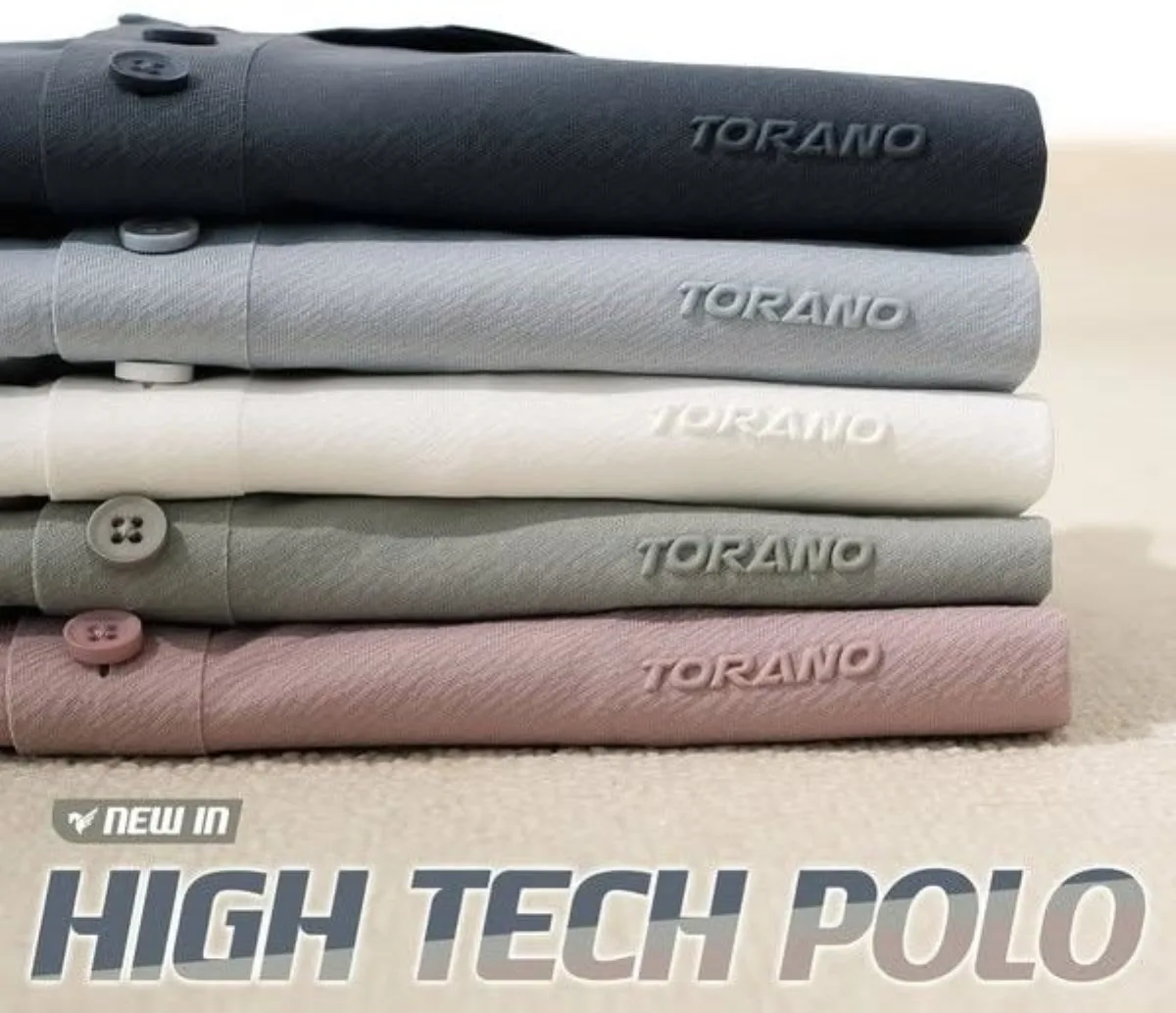 Áo polo nam TORANO HIGH TECH POLO chất liệu ICEMAX – mát lạnh, mềm mịn, giữ form hoàn hảo GSTP561 GSTP301