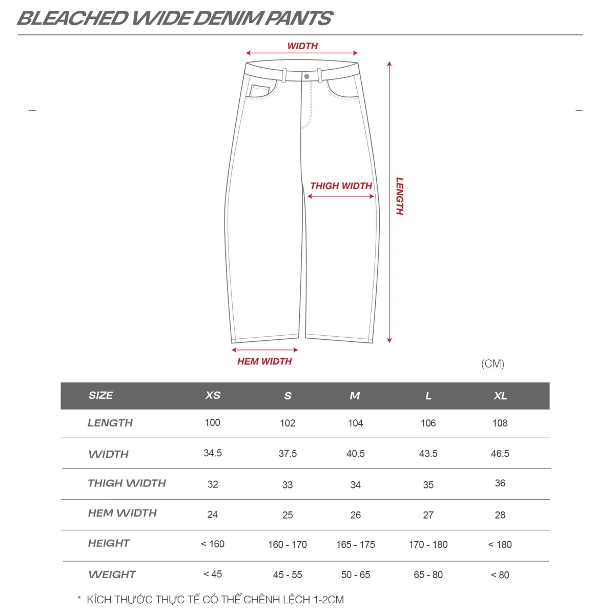 Quần NEEDS OF WISDOM Bleached Wide Denim Pants - Black - Local Brand Chính Hãng