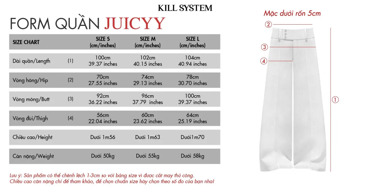 Quần kaki ống rộng phối nút JUICYY - 𝐊𝐈𝐋𝐋 𝐒𝐘𝐒𝐓𝐄𝐌