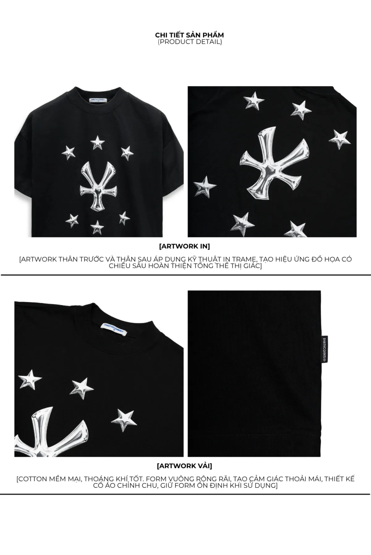 Áo thun DirtyCoins Dico Star Emblem