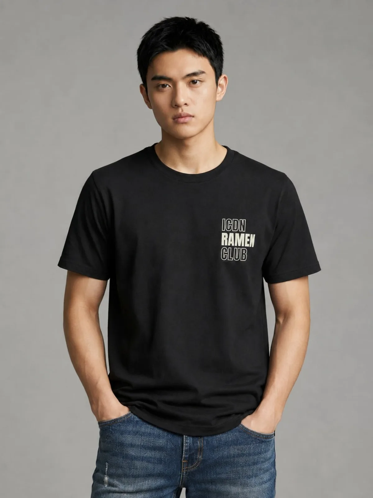 Áo Thun Nam ICONDENIM Ramen Club Form Regular ATID0758