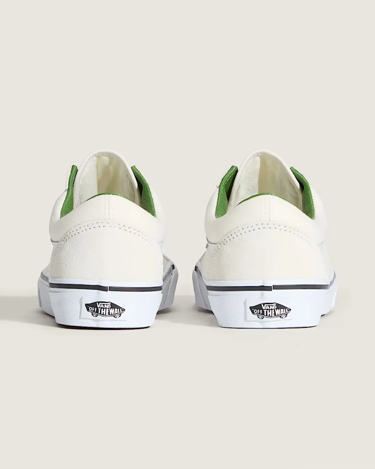 Giày VANS OLD SKOOL CHECKERBOARD STAR CHARM MARSHMALLOW/GREEN