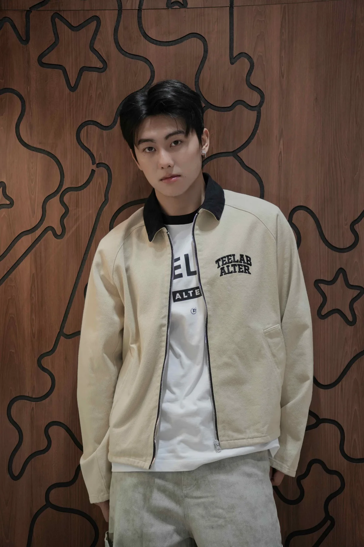 Áo Khoác Khaki Teelab Alter Relaxed Khaki Jacket AK144