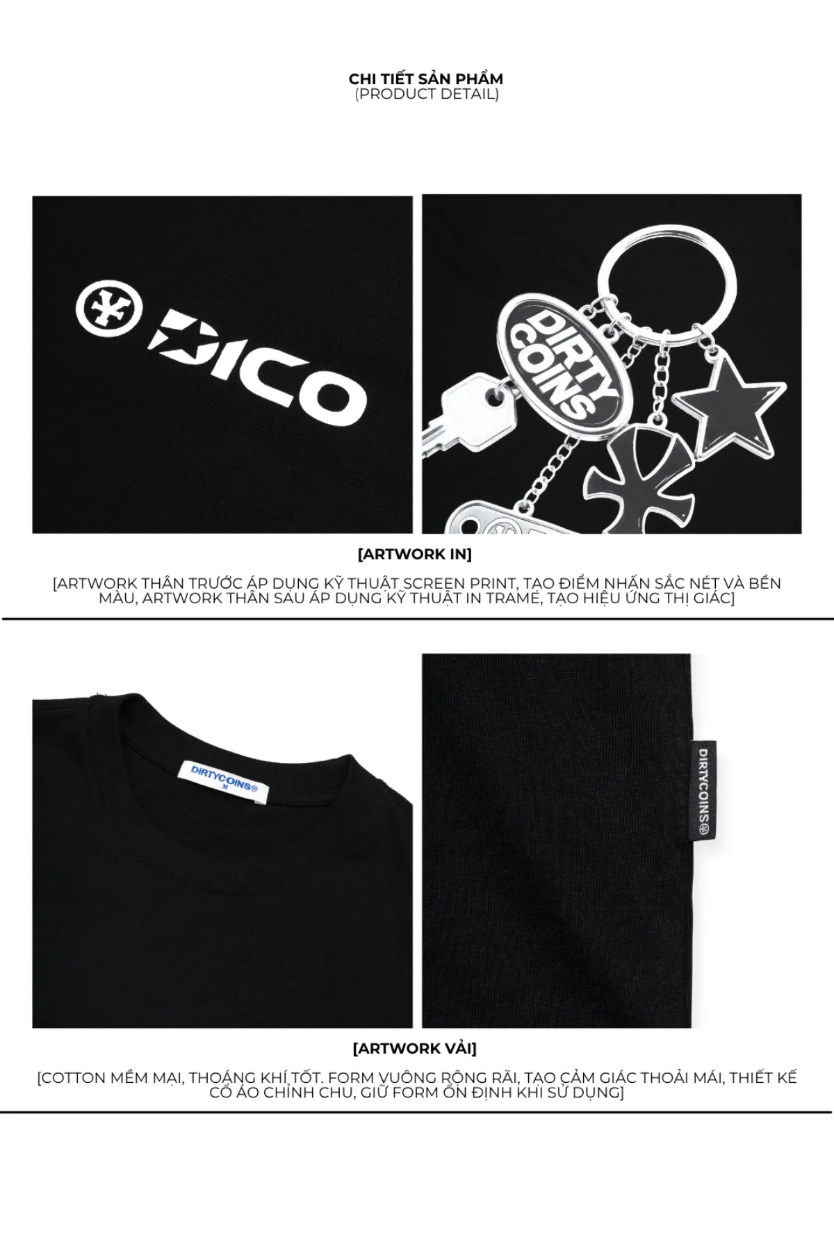 Áo Thun DirtyCoins Dico Key Fob