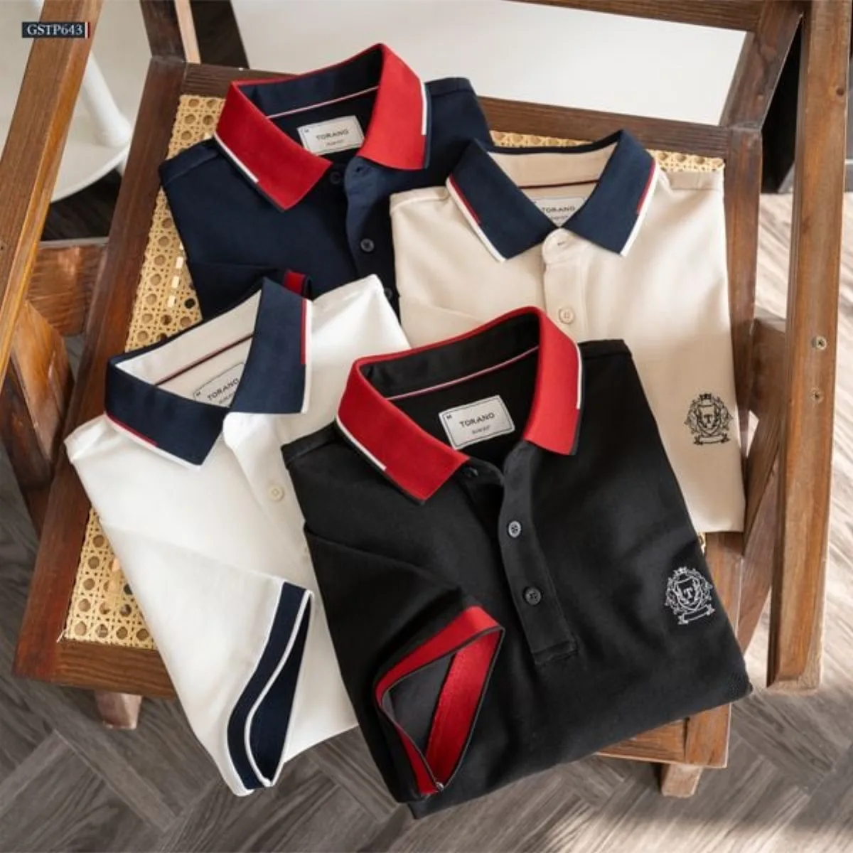 Áo nam TORANO POLO KIM CƯƠNG chất liệu Mercerized Cotton cao cấp thoáng khí tối ưu GSTP643