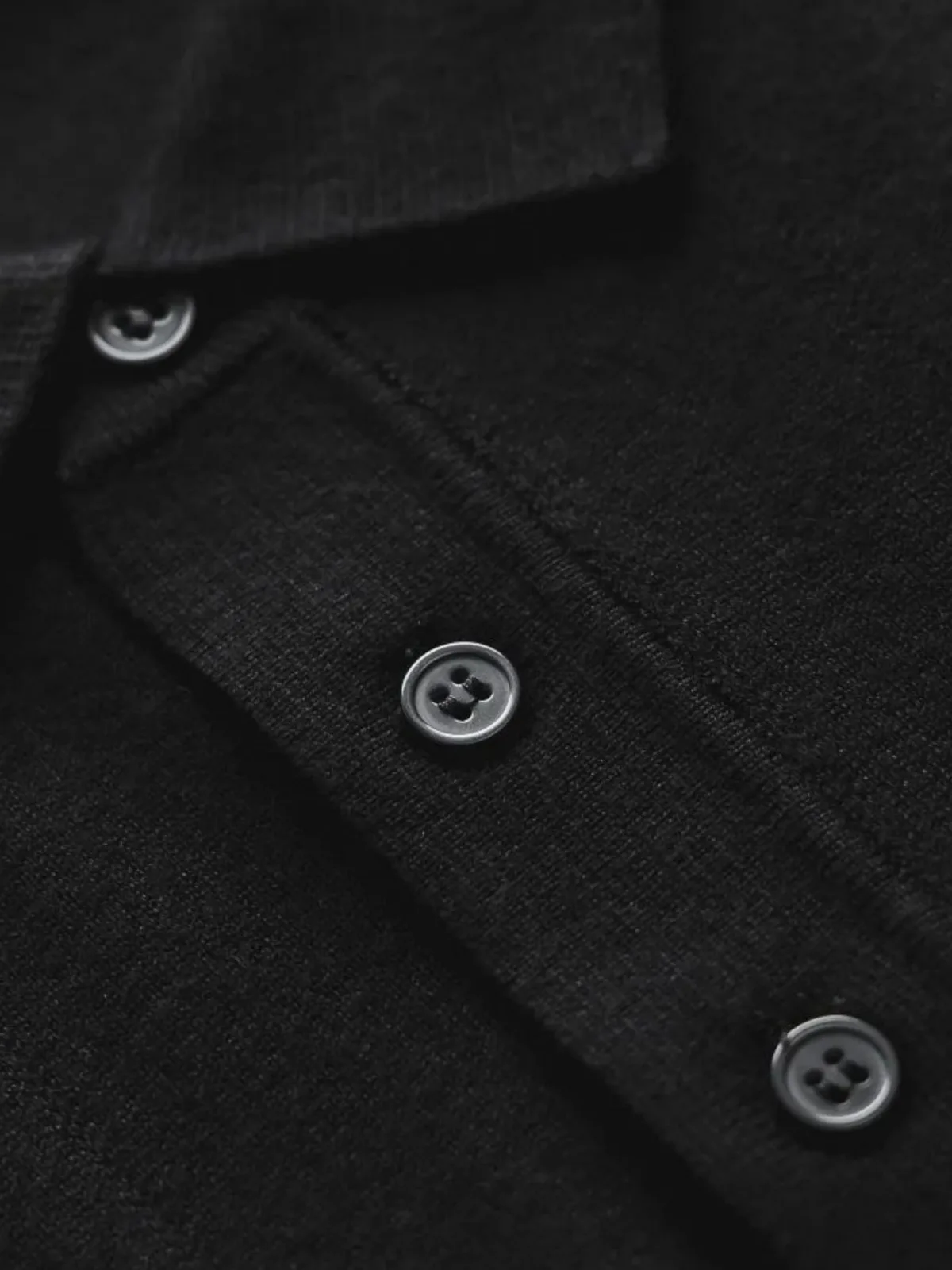Áo Polo Nam ICONDENIM Len Black Ace Form Regular PLID0284
