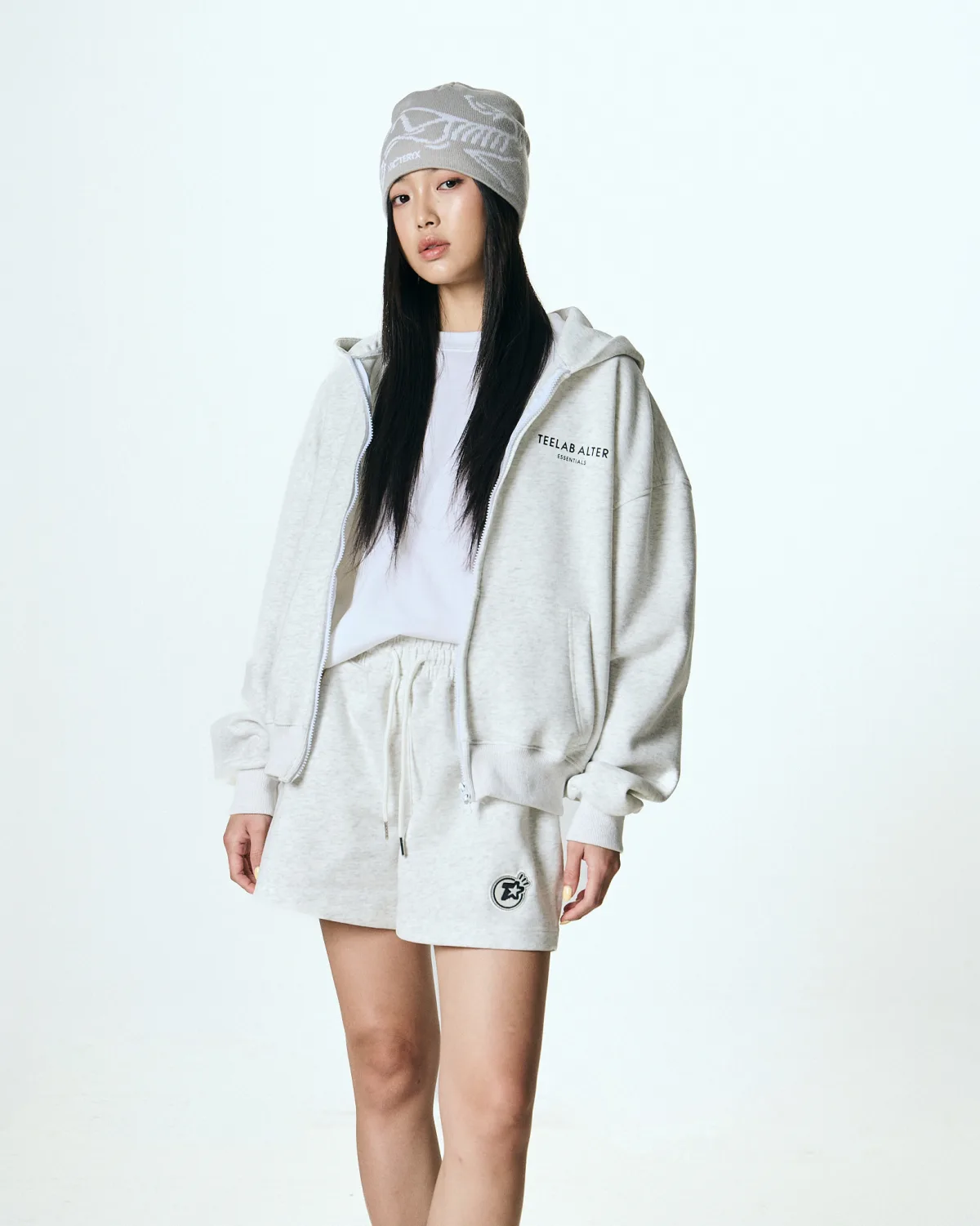 Hoodie Zip Teelab Alter Boxy Cotton World Tour Hoodie HD139