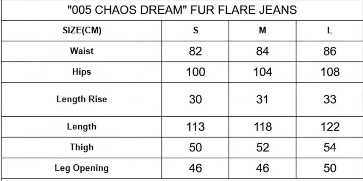 QUẦN "005 CHAOS DREAM" FUR FLARE JEANS
