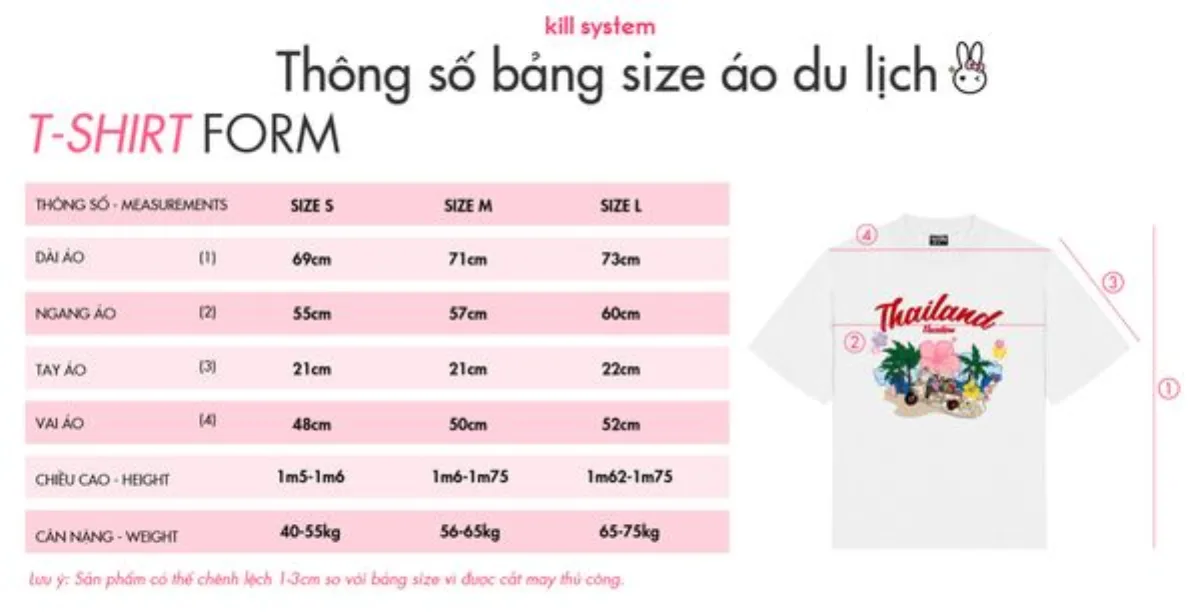 Áo thun Du Lịch form oversize Kill System tay ngắn cổ tròn cho nam và nữ