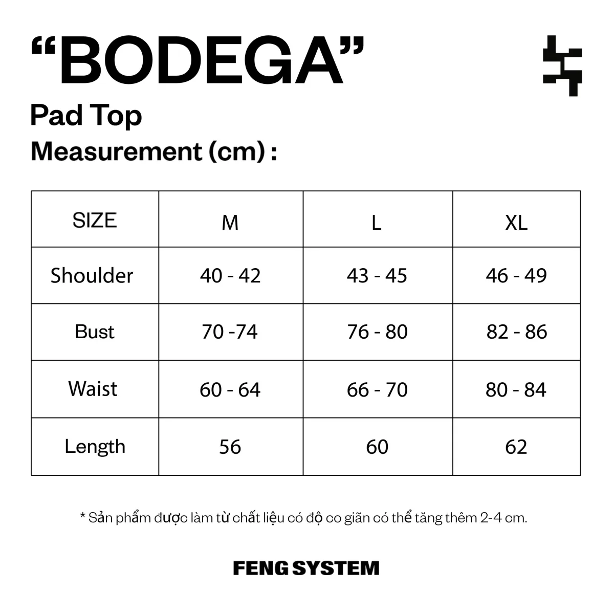 BODEGA PAD TOP