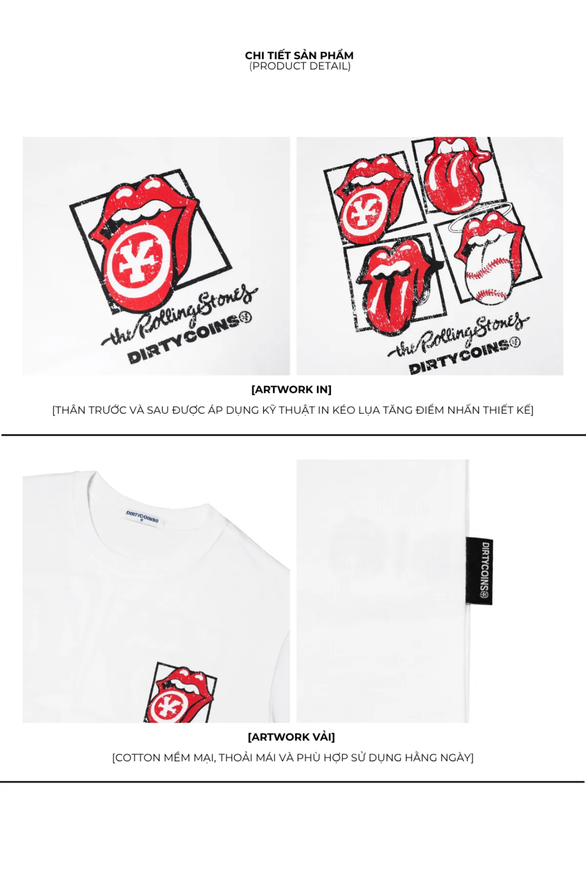 [DCxRS] Áo Thun DirtyCoins Stones Mate