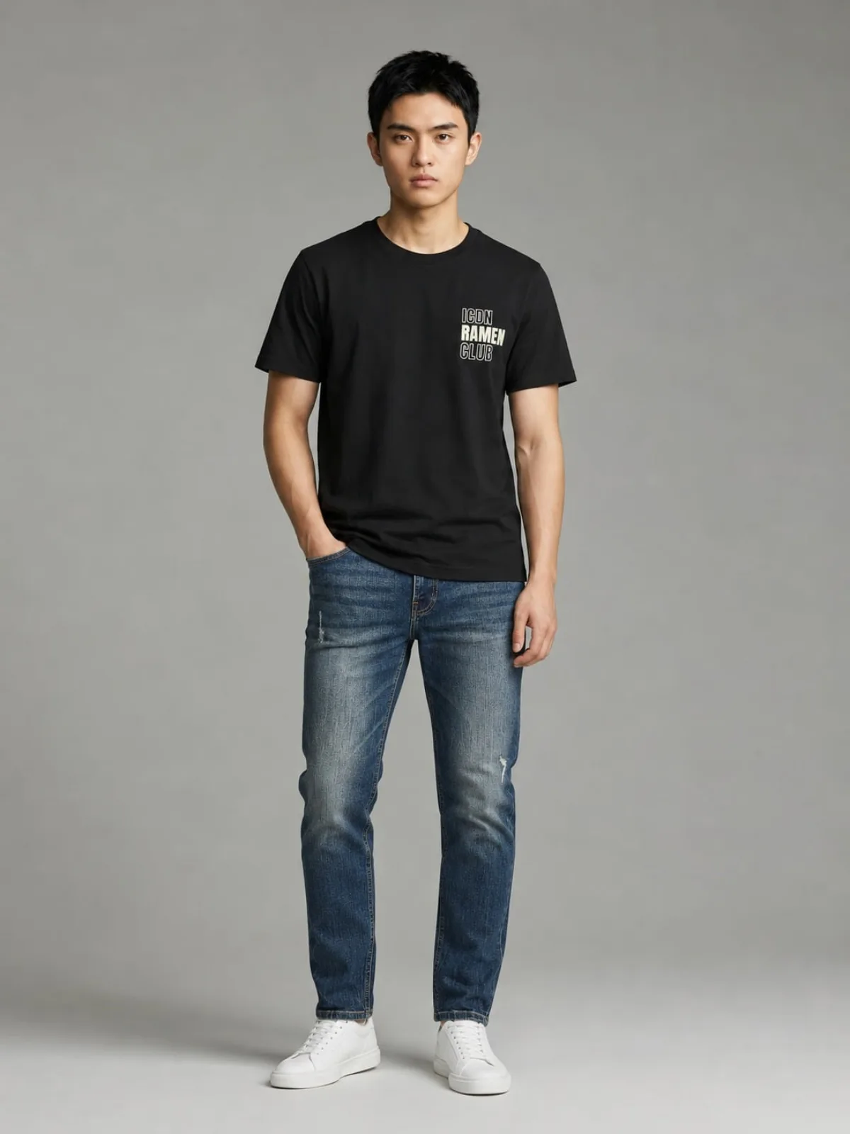 Áo Thun Nam ICONDENIM Ramen Club Form Regular ATID0758