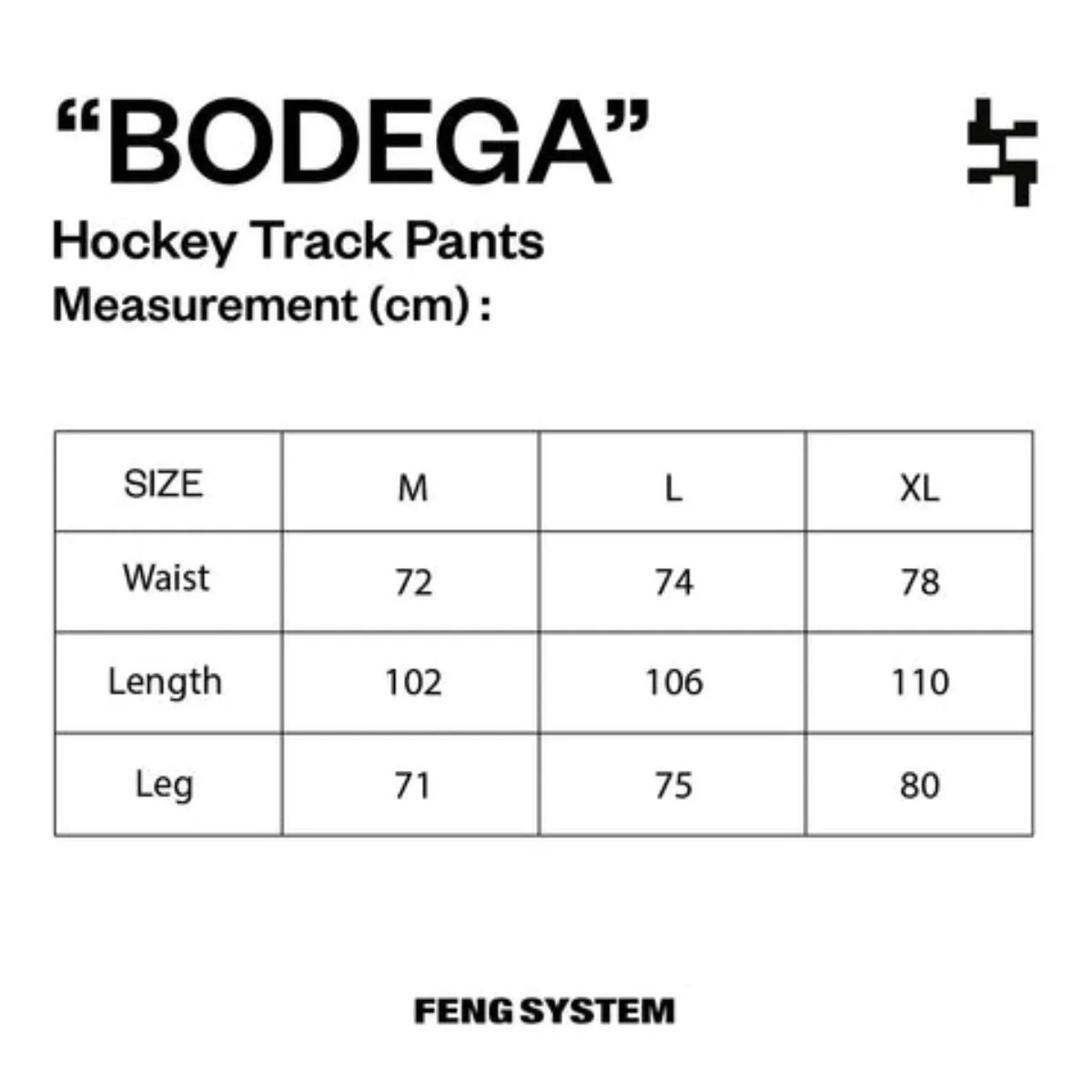 WHITE HOCKEY BODEGA TRACK PANTS