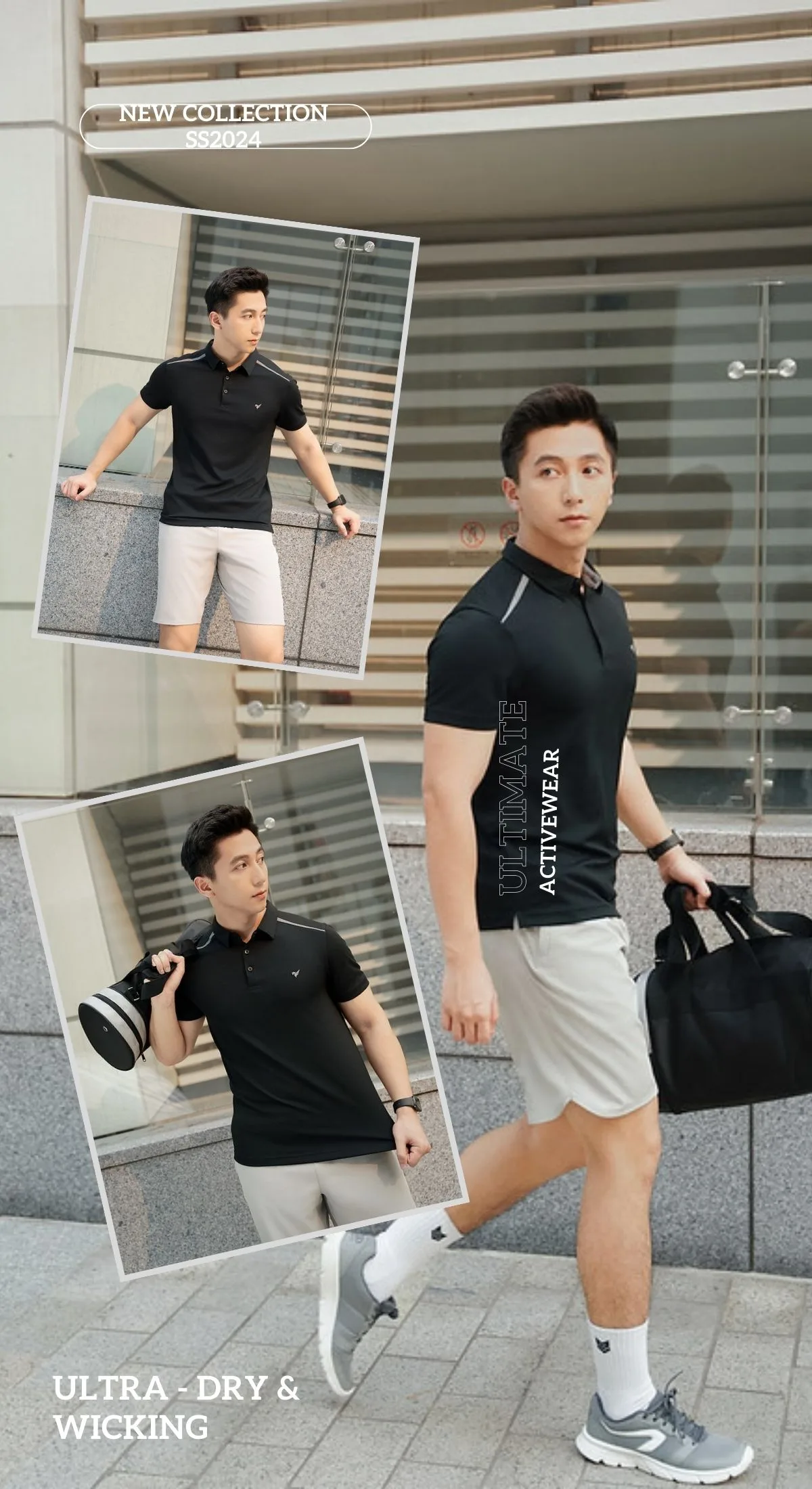 Áo polo nam thể thao can vai ULTIMATE POLO TORANO chuẩn form, mỏng nhẹ, thoáng mát, nhanh khô FSTP001