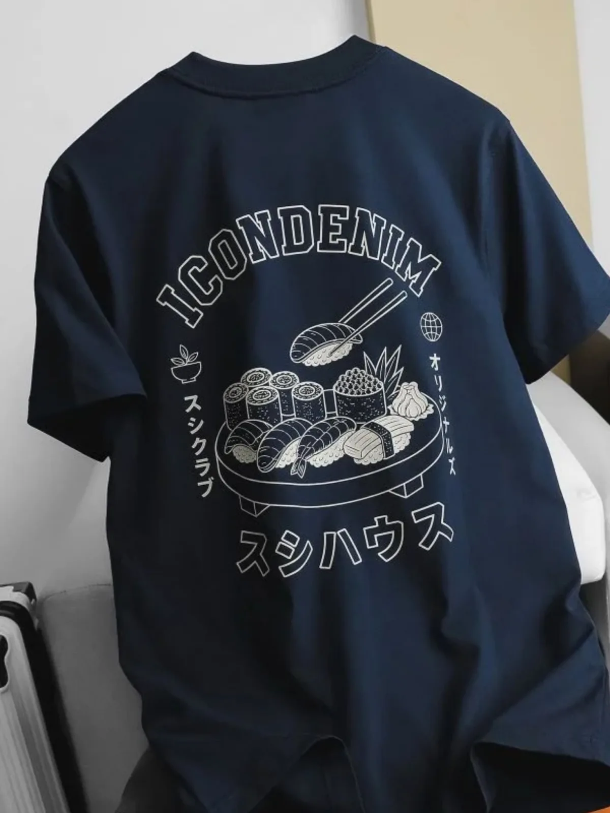 Áo Thun Nam ICONDENIM Midnight Sushi Form Regular ATID0759