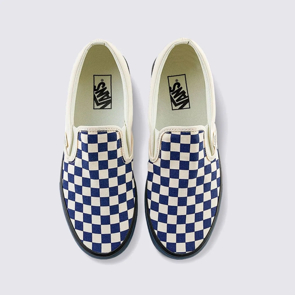 Giày VANS CLASSIC SLIP-ON CHECKERBOARD DEEP TWILGHT/MARSHMALLOW