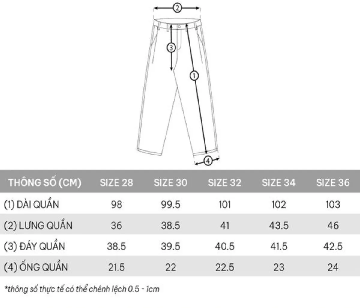Quần Dài Wide Metal Label Trouser Pants