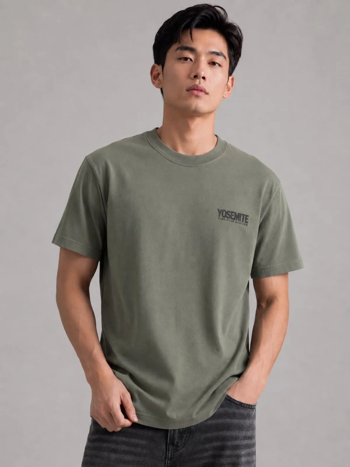 Áo Thun Nam ICONDENIM Granite Horizon Form Regular ATID0749