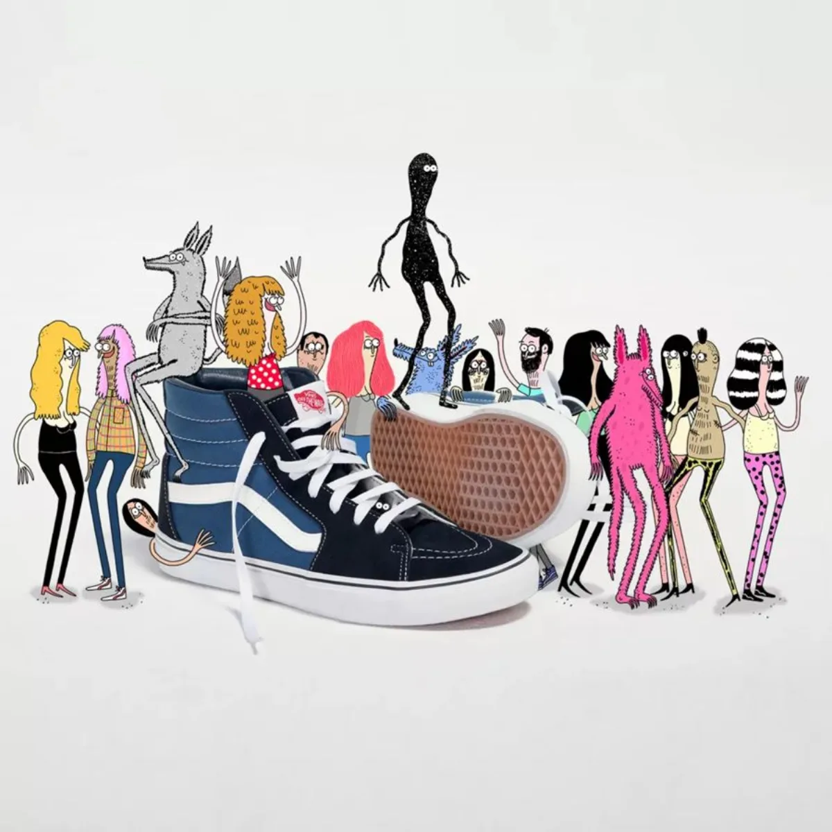 VANS SK8-HI CLASSIC NAVY/WHITE