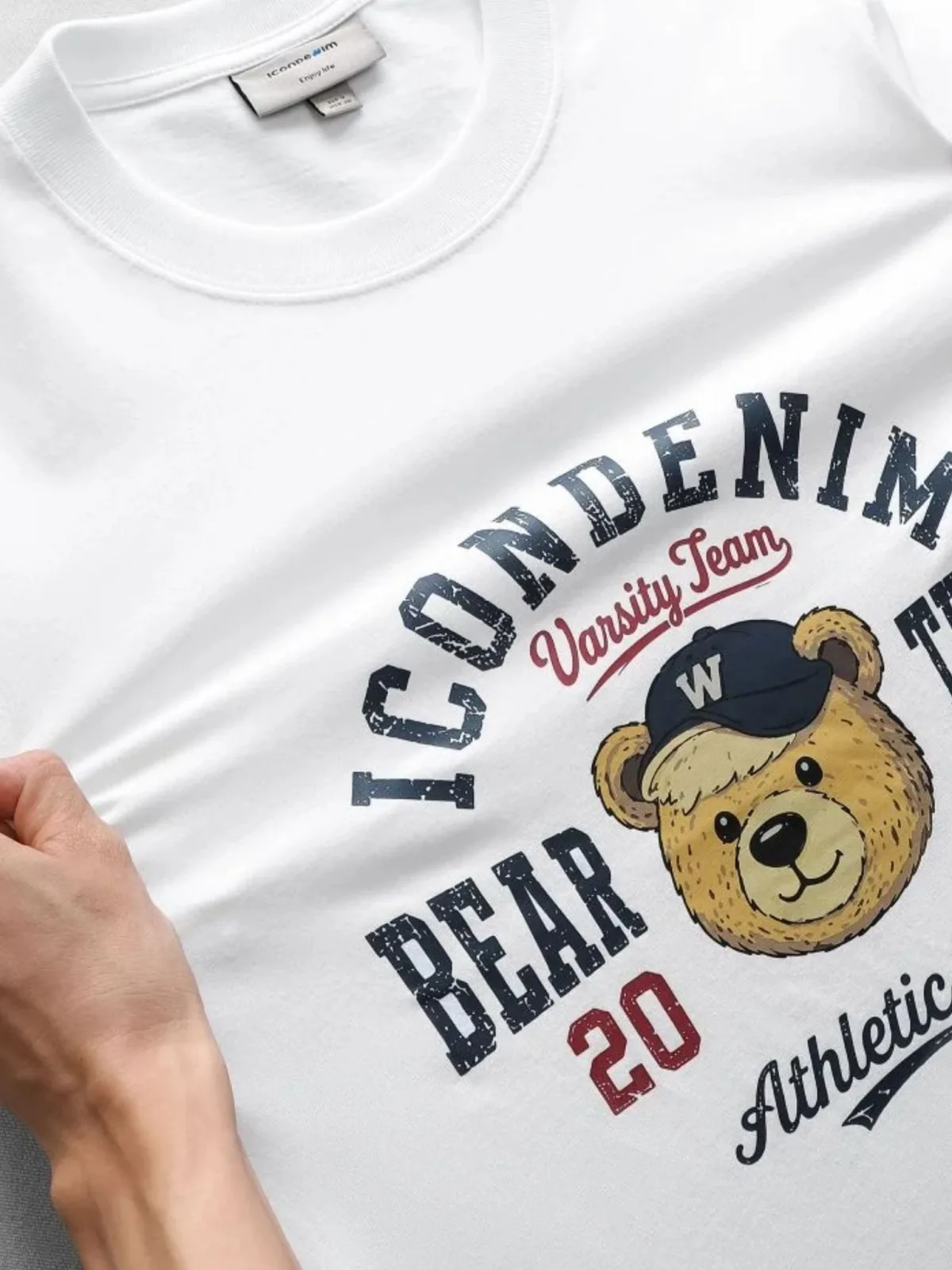 Áo Thun Nam ICONDENIM Bear Team Form Regular ATID0757