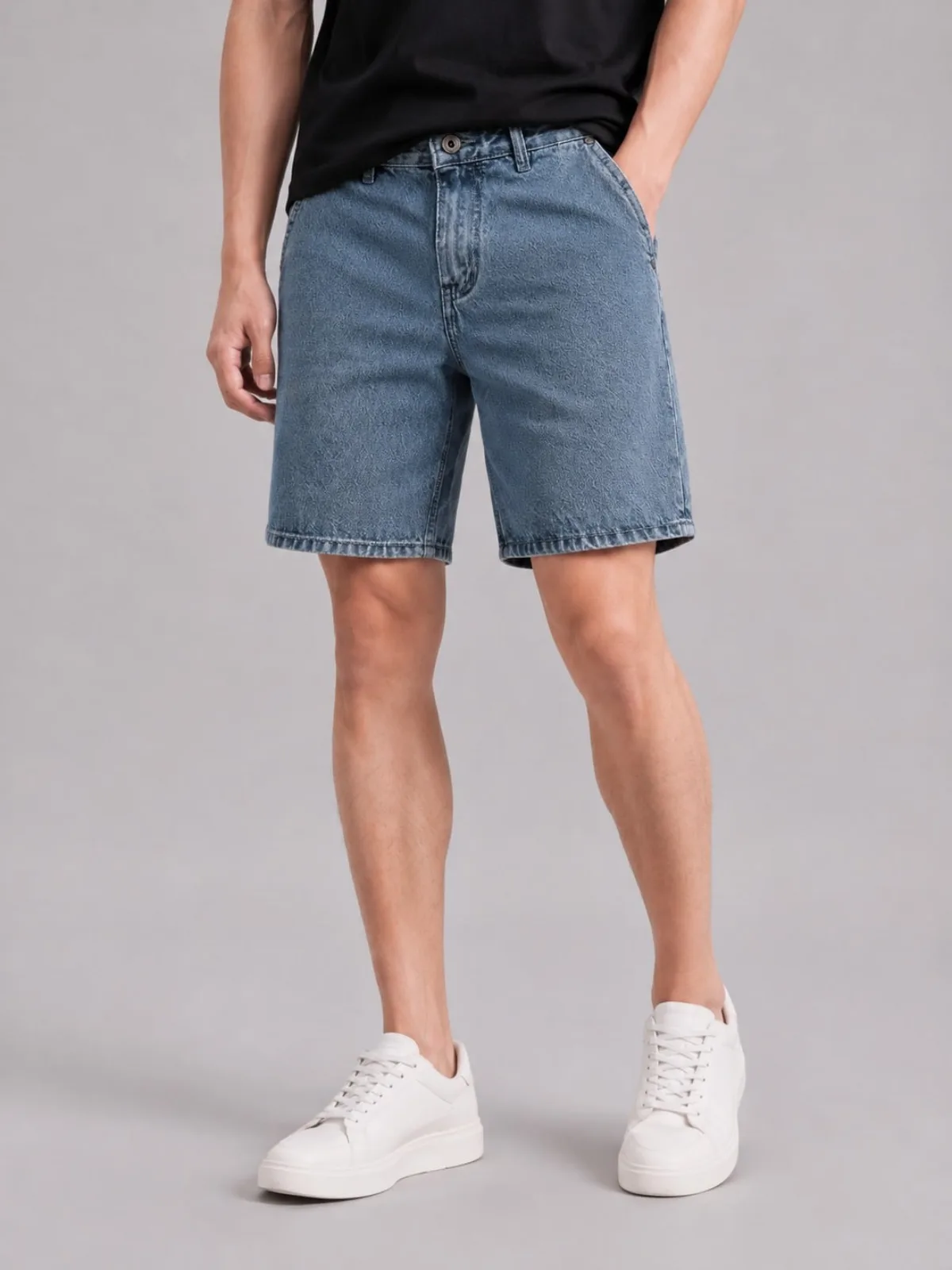 Quần Short Jean Nam ICONDENIM Stoneveil Form Loose QSID0295