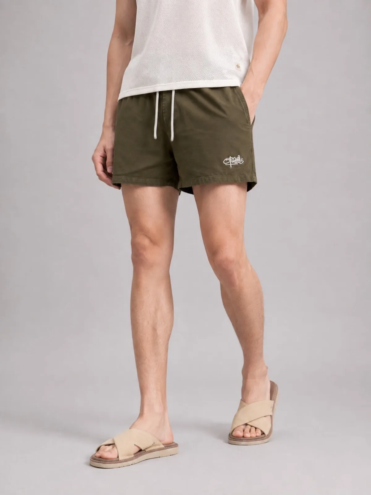 Quần Short Kaki Nam ICONDENIM Sand Drift Form Regular QSID0307