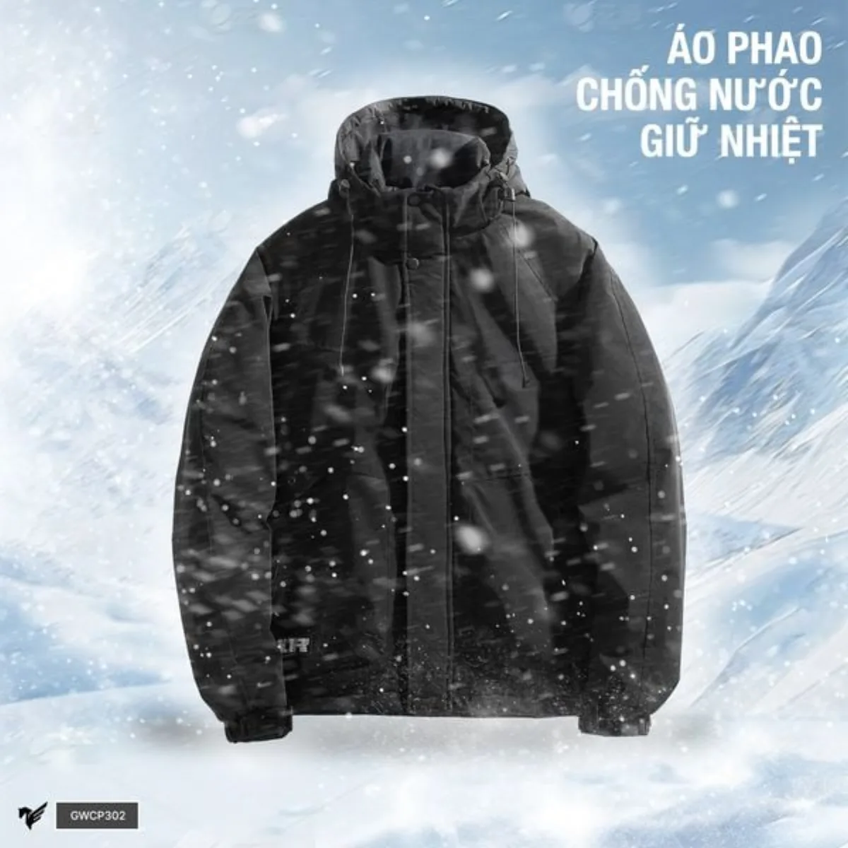 Áo Khoác Phao Nam Đại Hàn lót bông PREMIUM PUFFER JACKET TORANO mũ rời may mác dệt, siêu giữ nhiệt, cản gió tốt GWCP302