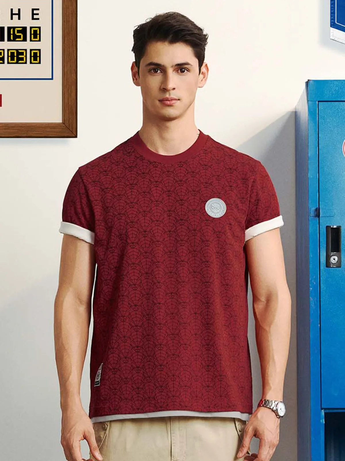 [ICONDENIM® MARVEL COLLECTION] Áo Thun Nam, Marvel Spider-Man Webline Form Regular ATID0765