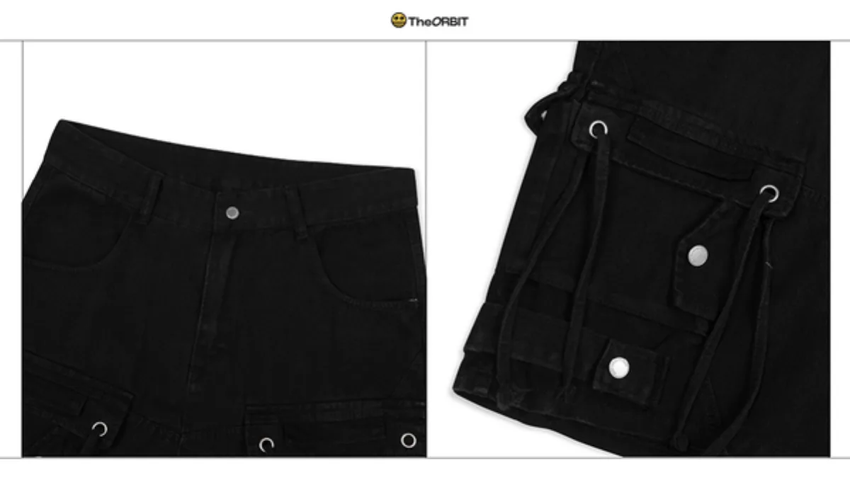 Quần Short Nam Nữ The ORBIT STRAP DENIM SHORT - Local Brand Chính Hãng