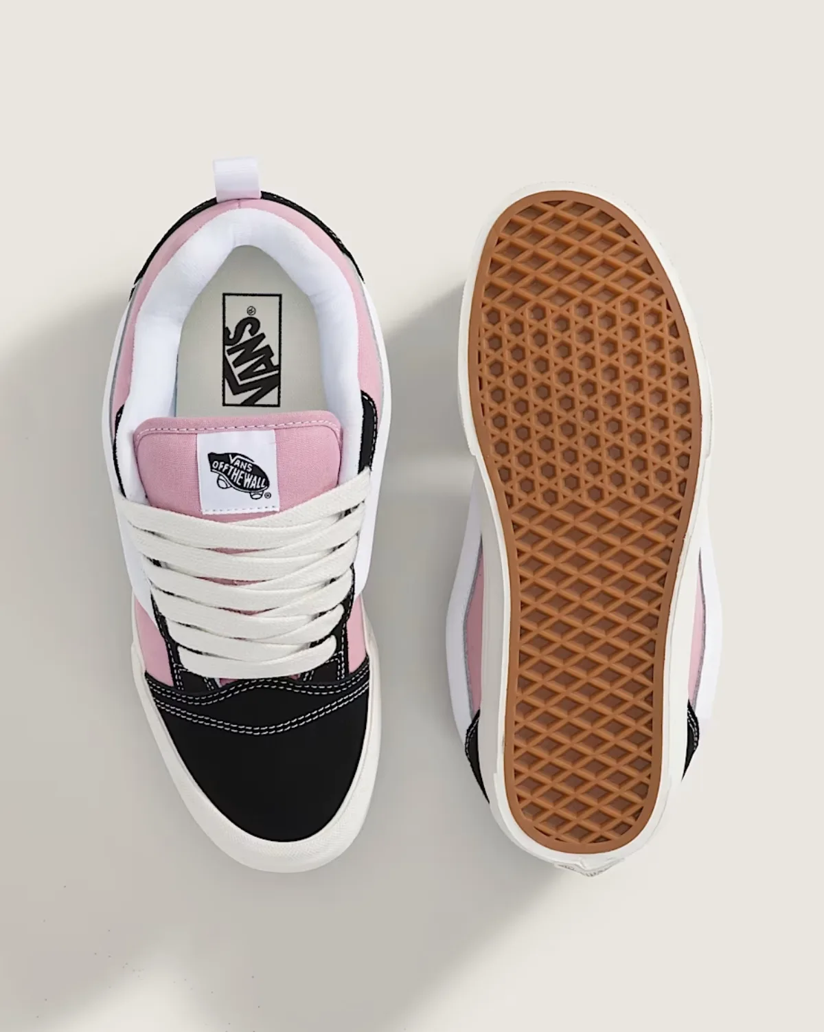 Giày VANS KNU SKOOL CHECKERBOARD COLOR BLOCKING BLACK/PINK