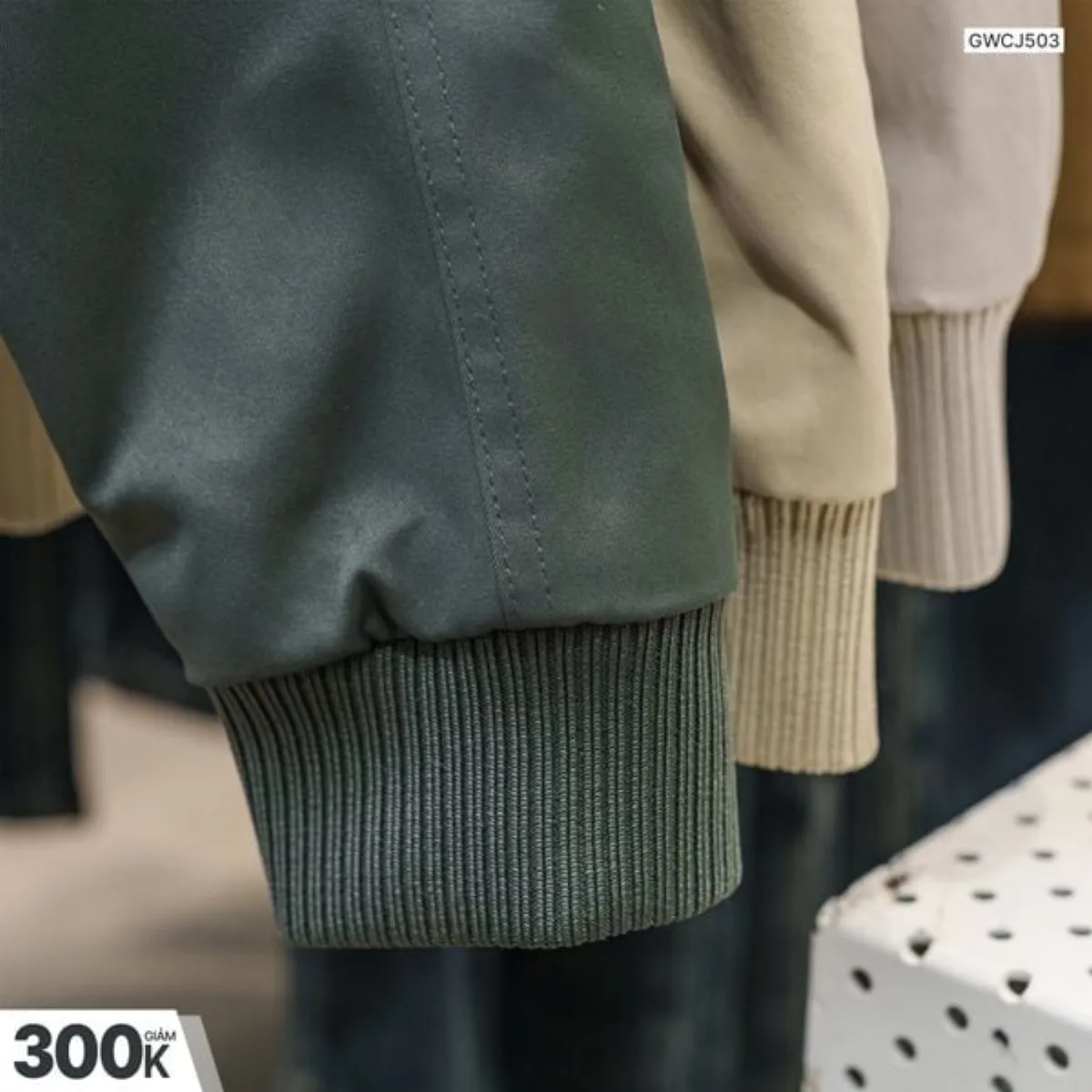 Áo Khoác Nam QUILTED JACKET TORANO Bomber khaki 2 Lớp Chần Bông Siêu Ấm Áp, Lịch Lãm, Phong cách Nam Tính GWCJ503