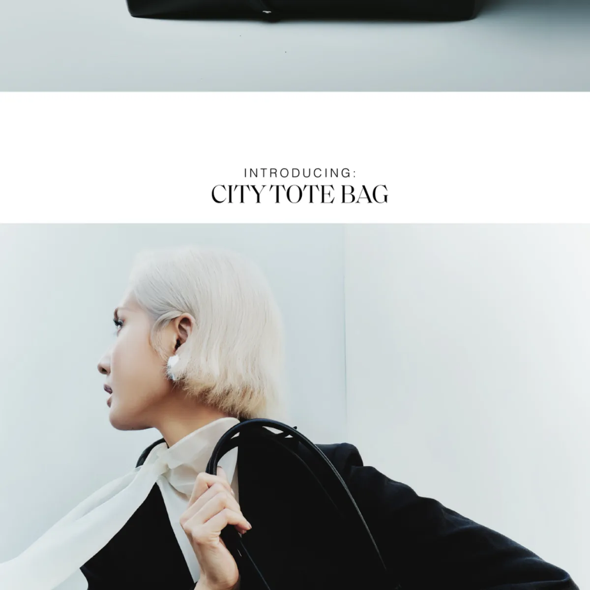 Túi xách Floralpunk City Tote Bag Small - Black