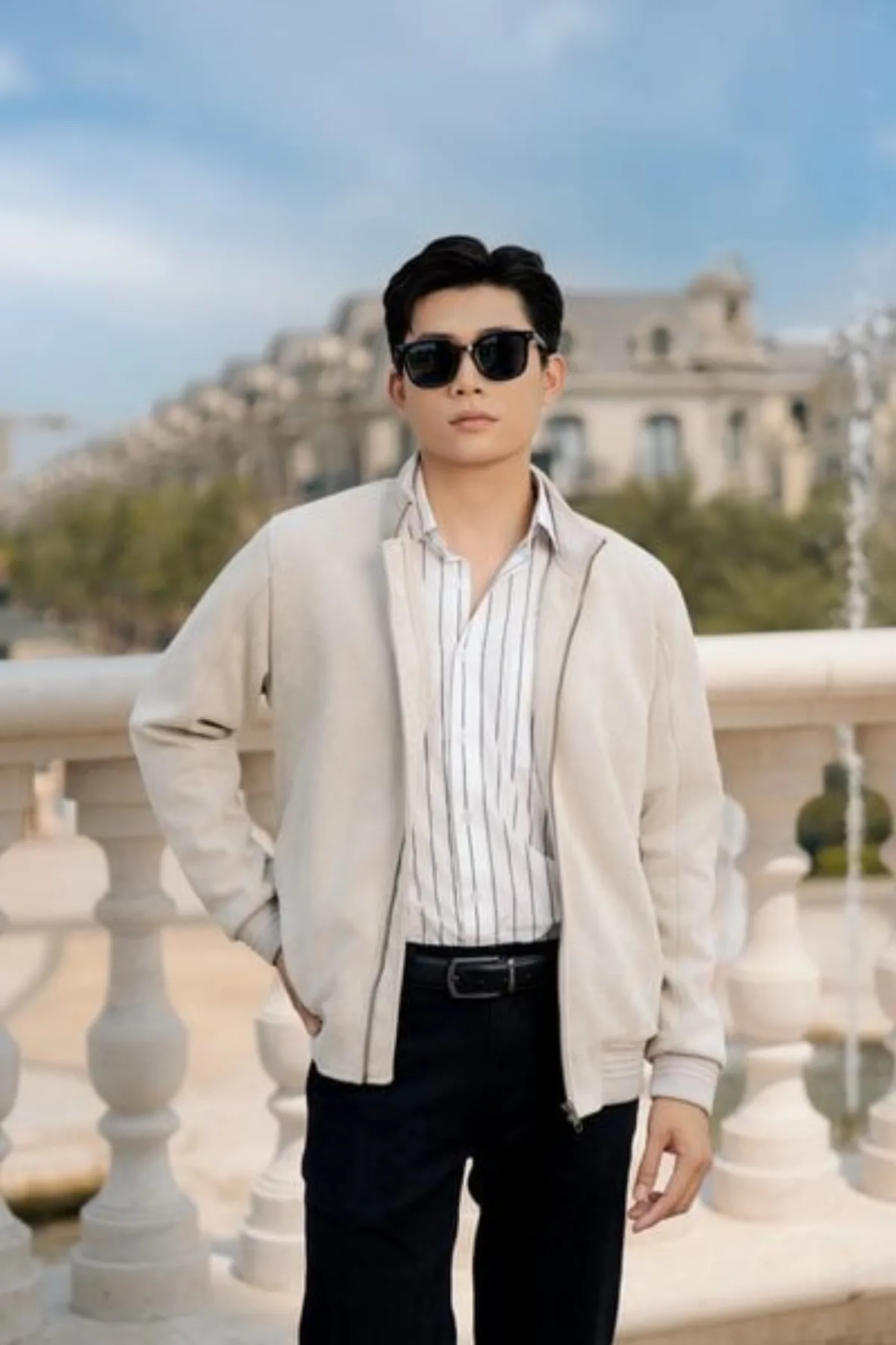 Áo khoác da lộn 2 lớp SUEDE JACKET TORANO lót lông cổ bomber Công Nghệ Cao Cấp Heattech, Cản Gió, Giữ ấm FWCL002