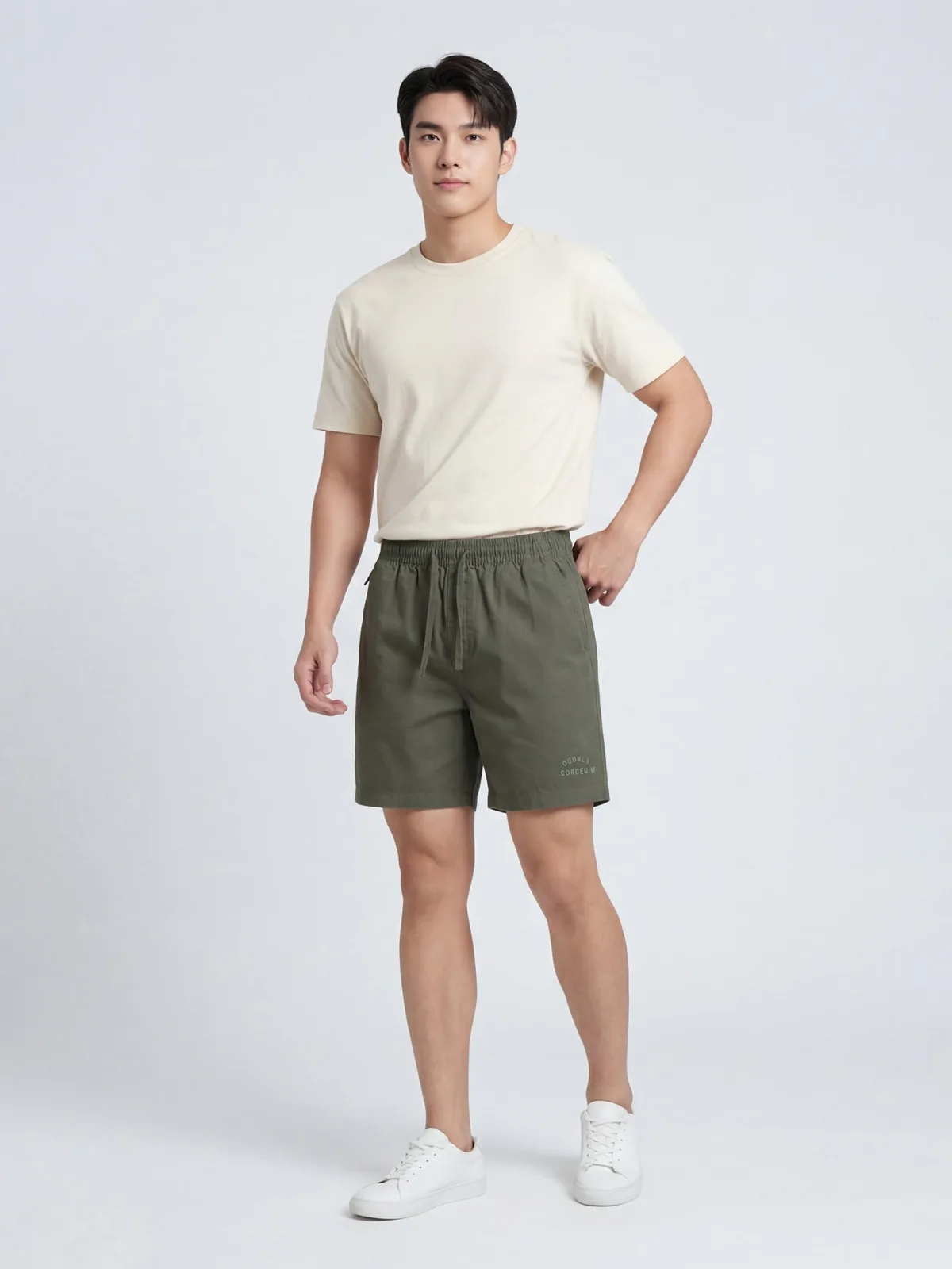 Quần Short Kaki Nam ICONDENIM Garment Dye Form Regular QSID0230