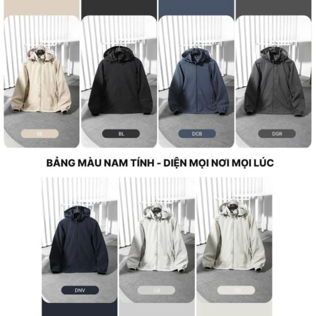 Áo Khoác Gió Nam 2 lớp HYPER JACKET TORANO Công Nghệ Cao Cấp Heattech, Chống Thấm, Cản Bụi, Cản Gió, Giữ ấm EWCW001