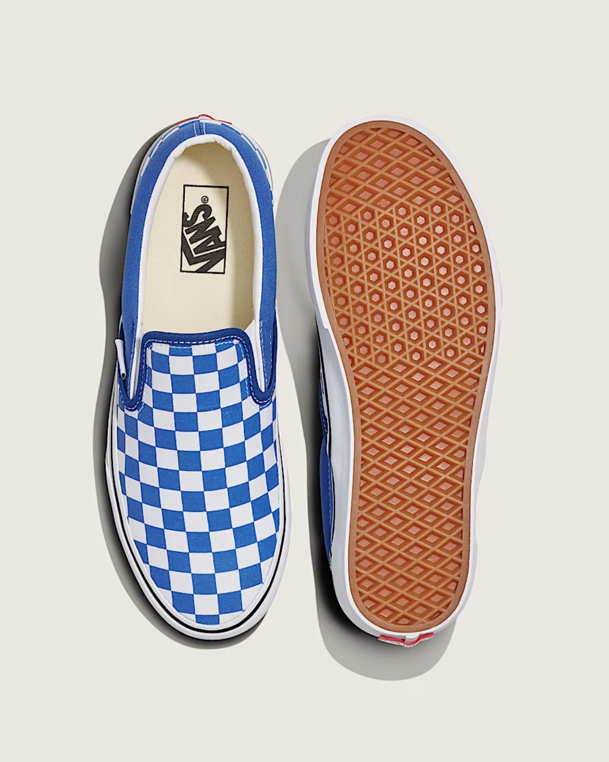 Giày VANS CLASSIC SLIP-ON CHECKERBOARD BLUE/WHITE