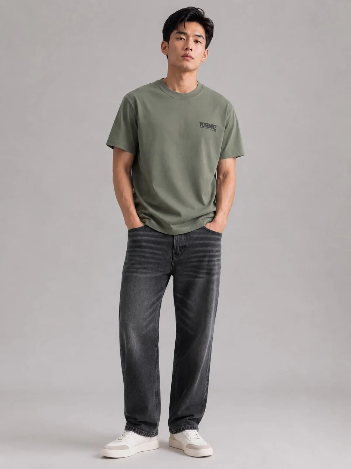 Áo Thun Nam ICONDENIM Granite Horizon Form Regular ATID0749