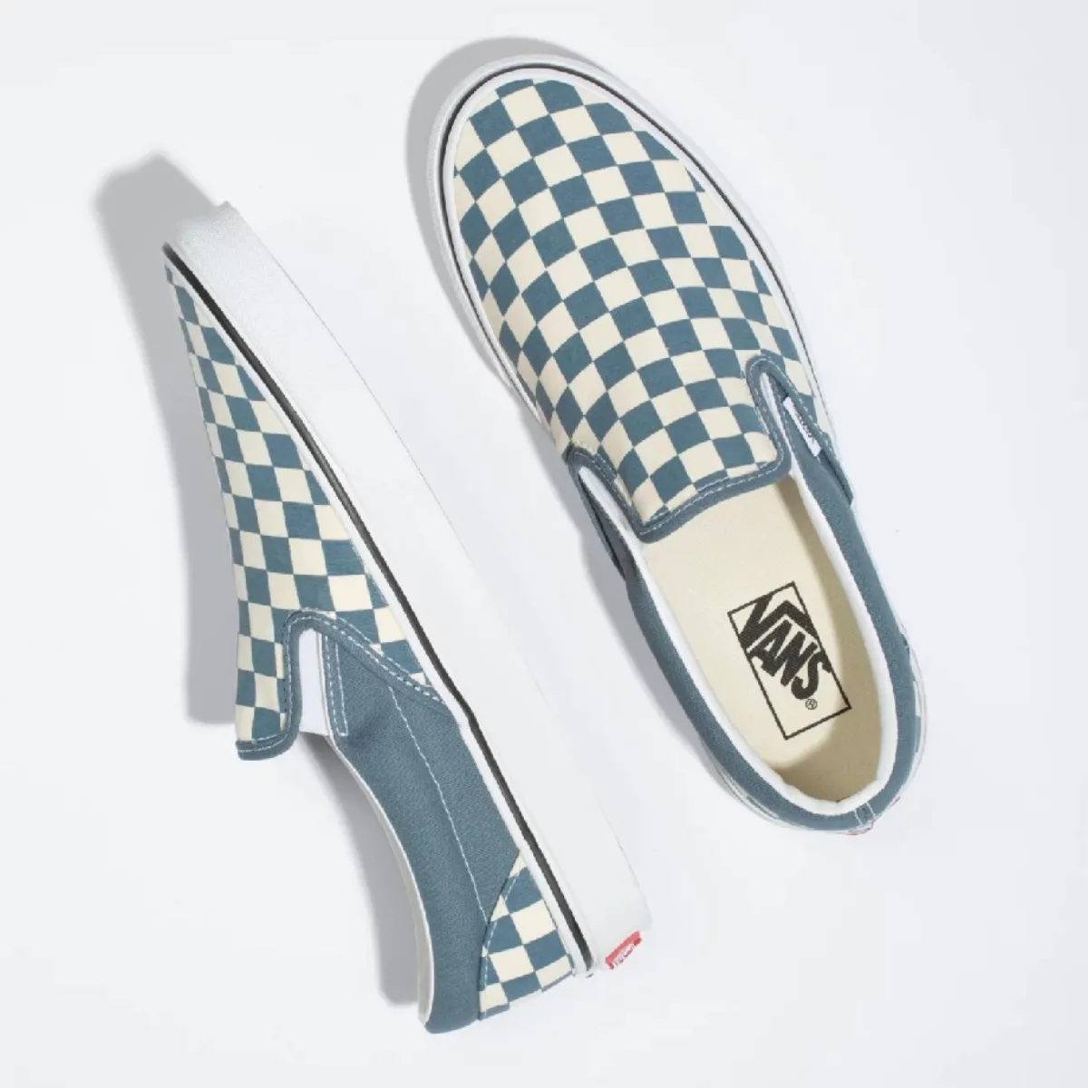 VANS SLIP-ON CHECKERBOARD BLUE MIRAGE