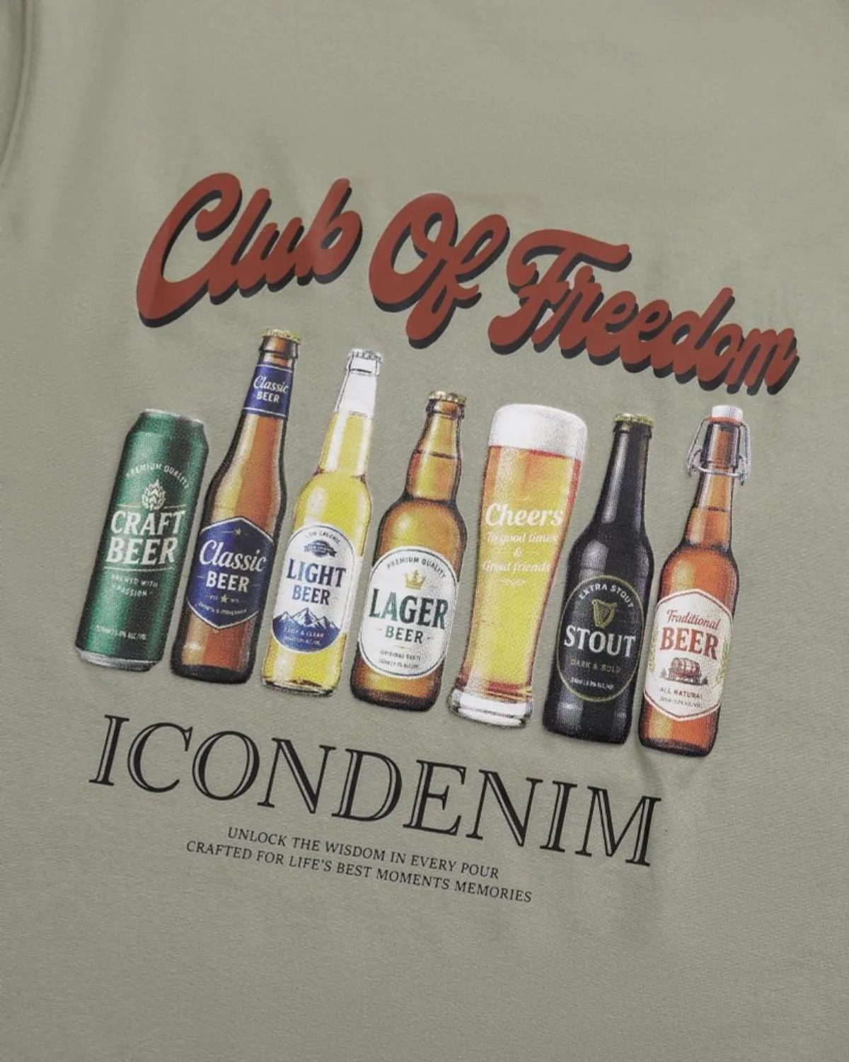 Áo Thun Nam ICONDENIM Club Of Freedom Form Regular ATID0777