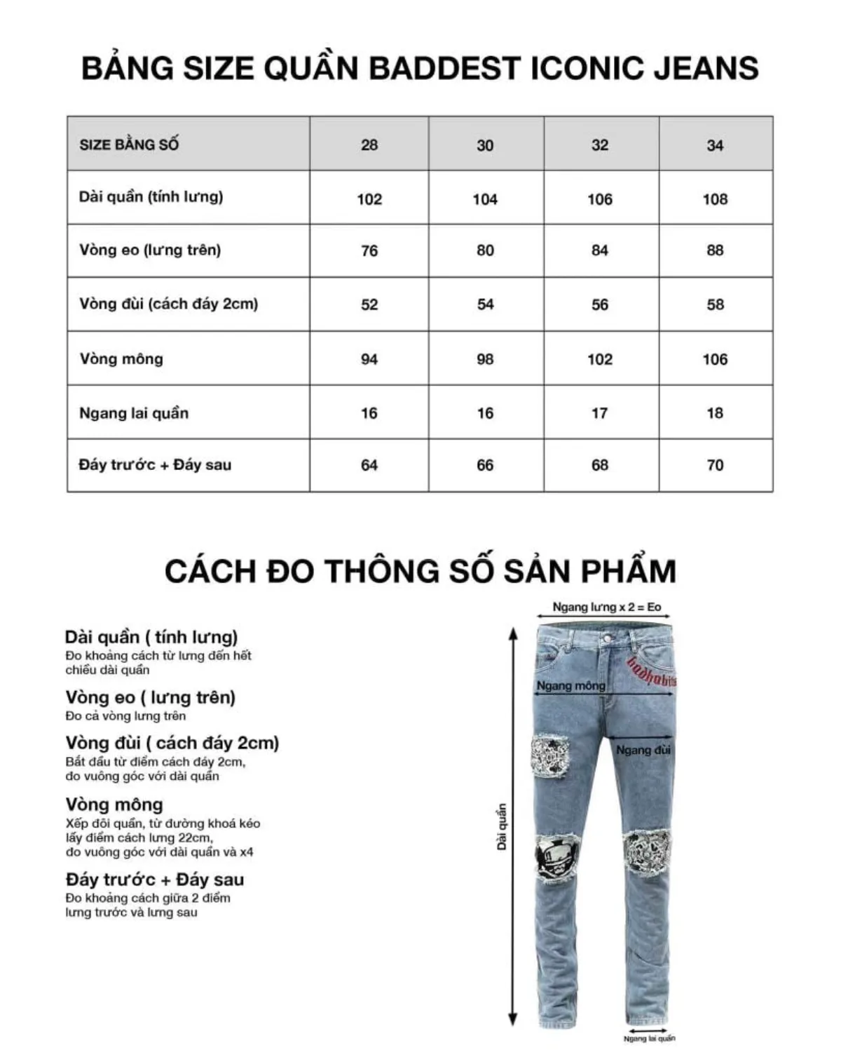 BADDEST ICONIC JEANS
