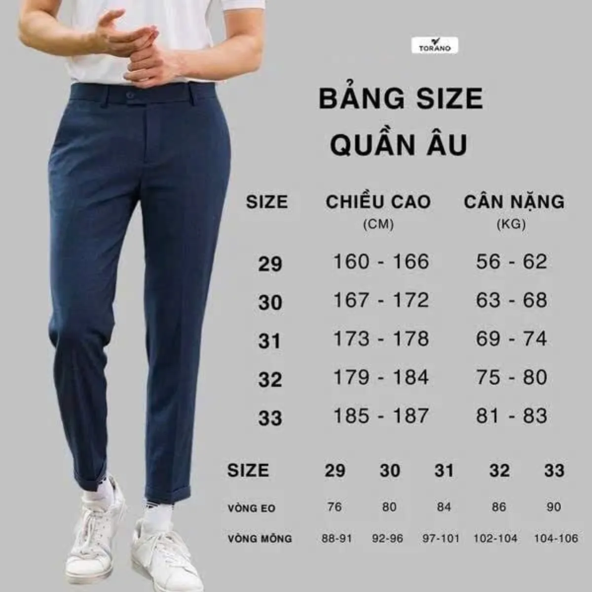 Quần âu SLIM FIT TROUSERS TORANO slim-fit cạp trơn vừa vặn, đứng form, tôn dáng FABT003