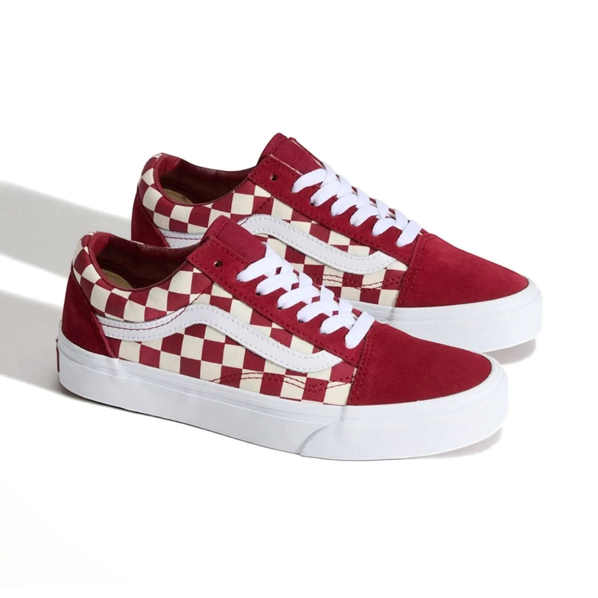 Giày VANS OLD SKOOL CHECKERBOARD RED/WHITE